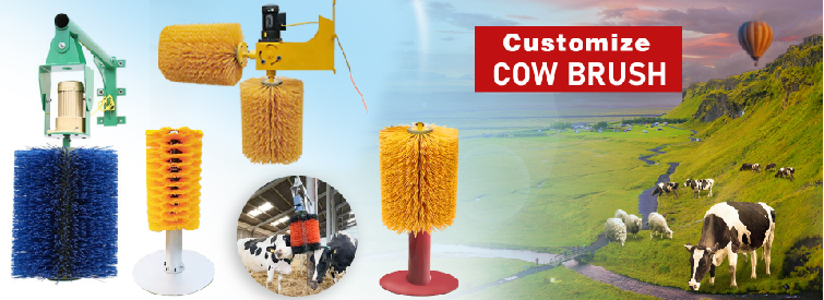 Agriculture Machinery Equipment automatic swinging Rolar Cow Brush  For Increase Milk Production