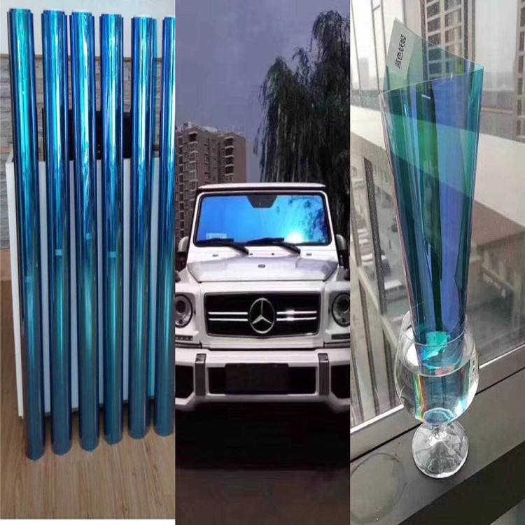 chameleon paint for car window glass heat insulation shining cool window tint film