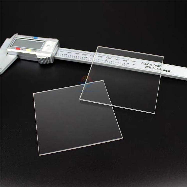 Quartz material 3 mm Infrared transparent glass