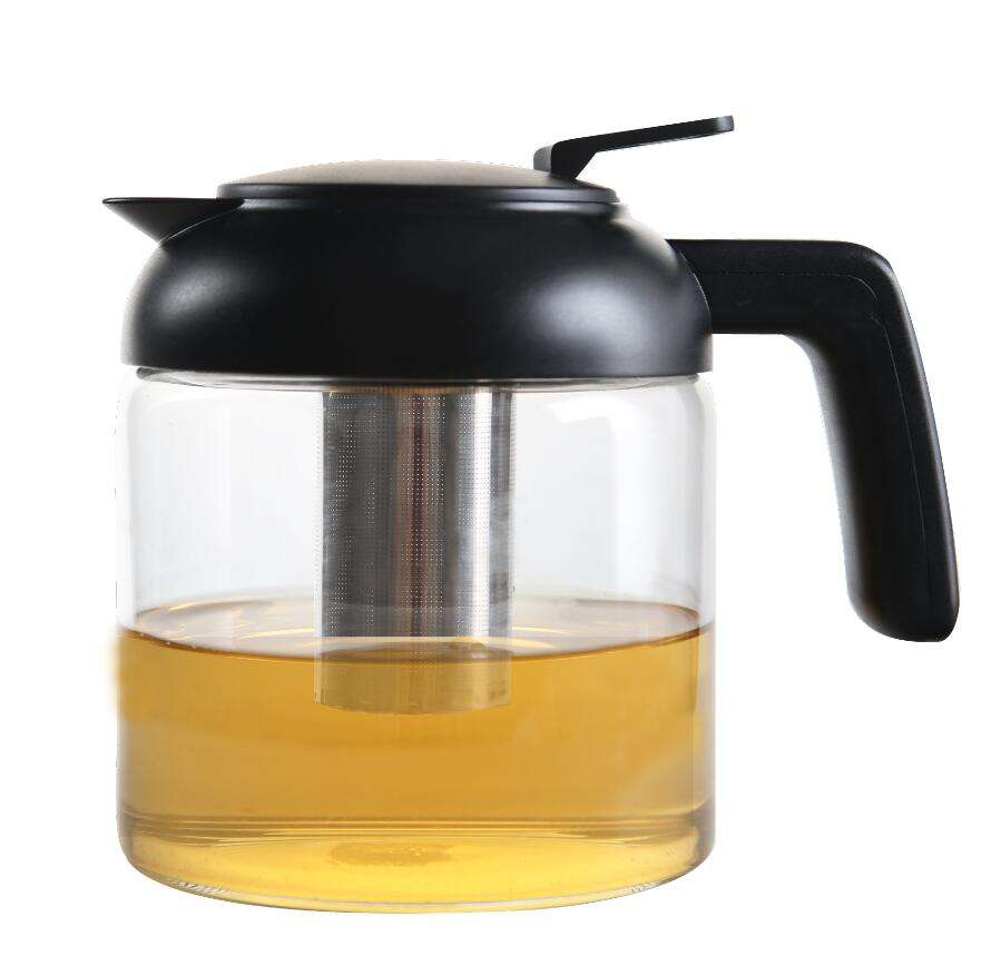 New design Eco-friendly big capacity  pyrex glass tea pot coffee pot