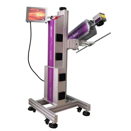 CYCJET CO2 Fly Laser Marking Machine for Bottle of Red Wine