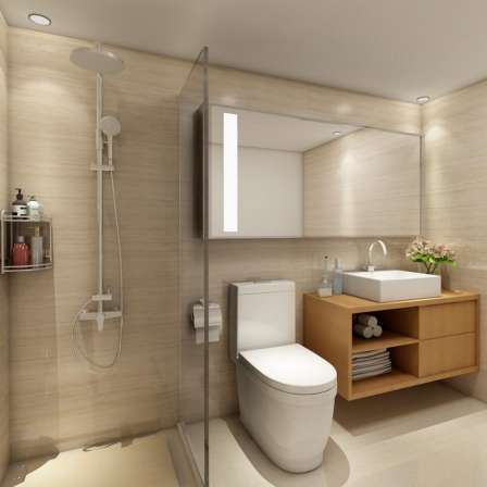 All in one set Prefab bathroom pod wet unit muti unit residential