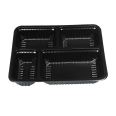 Microwavable take away food pp 4 compartment plastic containers for food packing tray lunch box