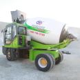 5.5 CBM self loading concrete mixer truck with drum and cab rotating together