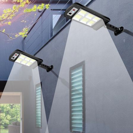 NEW Waterproof Solar Street Lights Outdoor Motion Sensor Street COB Lamp With Remote Control Solar Lamp Garden Wall Street Light