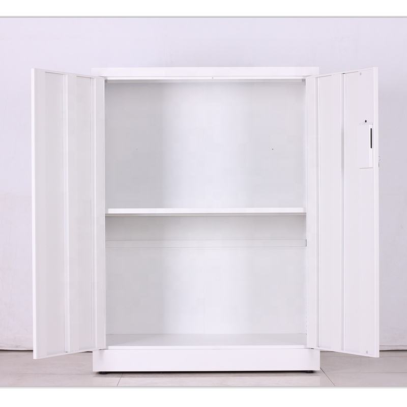 White Adjustable Folding Craft Cabinet 0.5 - 1.0mm Office Furniture Foldable Steel Pantry Cabinet