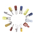 QWT DBV DBN LBV Series Vinyl Pre Insulated Pins Terminales Lugs Tin-plated Needle Lipped Blade Terminal Connectors