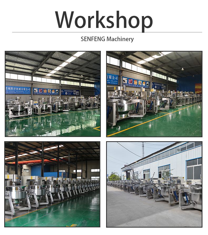 CE Approved Food Industrial Automatic Cooking Mixer Machinery Pot Automatic Cooking Jacketed Kettle