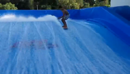Surf Simulating Flow Rider With Wave Surfing Machine For Water Park Flowrider