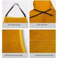 High quality and inexpensive custom yellow barbecue argon arc welding heavy duty industrial safety welding apron