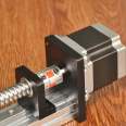 Cheap linear slide with step motor with 10mm pitch ball screw