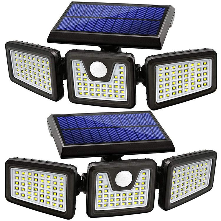 Solar Lights Outdoor,  3 Adjustable HeAmeriTop 74/100/122/138 LED 800LM Wireless LED Solar Motion Sensor Lights Outdoor