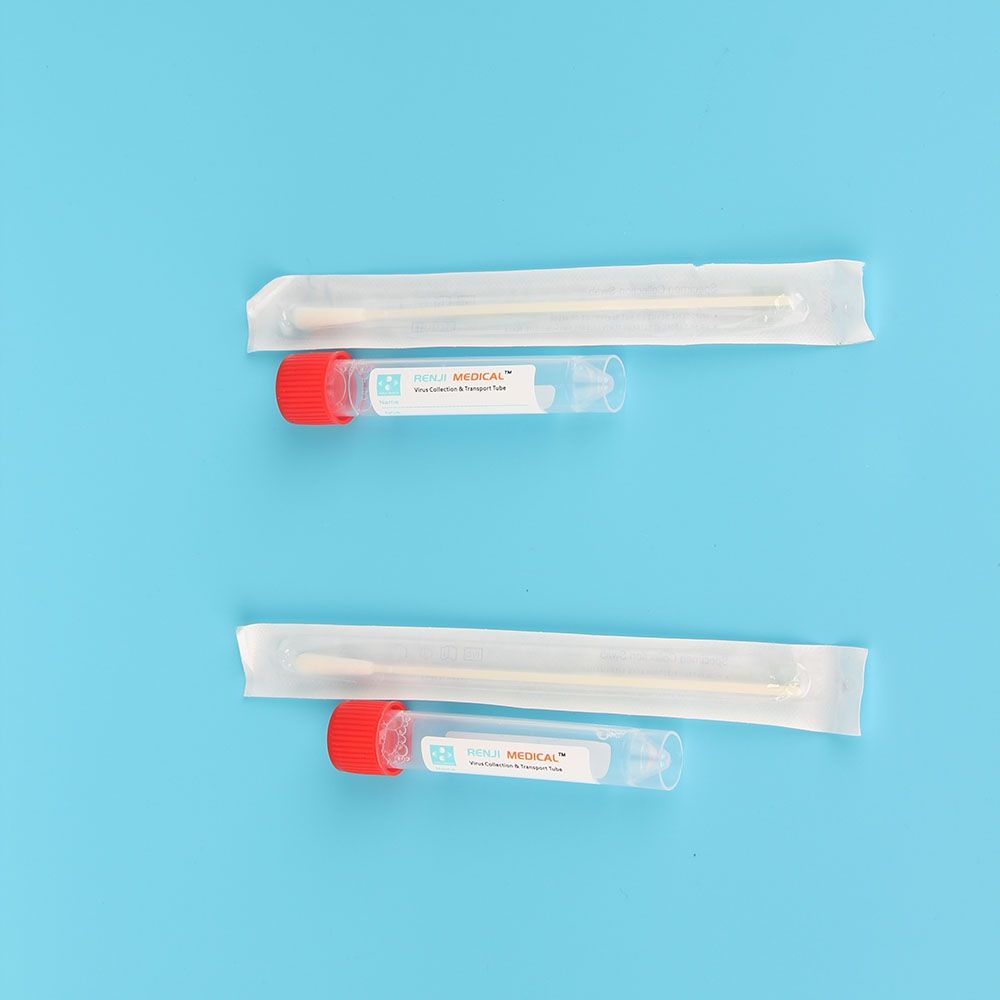 10ml vacuum blood collection test tube vtm kits transport Media virus sampling tube with nasal swab kit