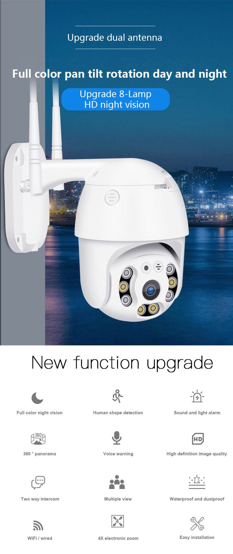 CCTV Smart Home POE IP Camera, 1080P 2MP Resolution, Pan Tilt, Outdoor Weatherproof, Two way Audio instant photo film camera for