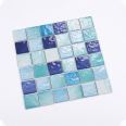 48x48mm italian porcelain backsplash square shape mixed color glazed decorative pool ceramic mosaic tile