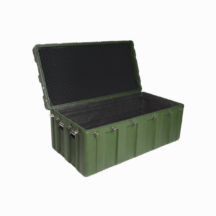 Military rotomold case hard plastic instrument carry tool case for equipment