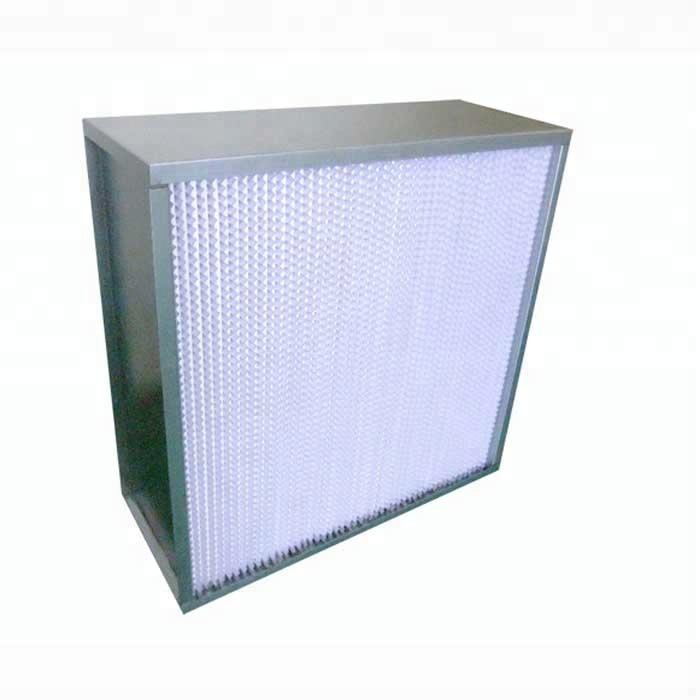 Cost  Price Galvanized Frame 610*305*292mm H14 Deep Pleated Hepa Filter for  Electronics Industry
