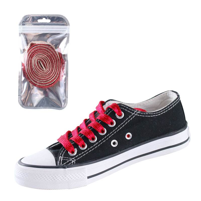 metallic glitter shoelace 120cm 30 colors  shoe laces custom