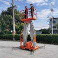 China 6m-14m piattaforma aerea mini man lift aerial hydraulic aluminum ladder lift platform for painting