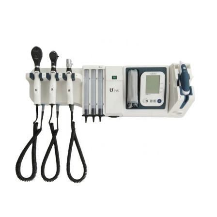 Wall mounted medical apparatus integrated ent diagnostic set