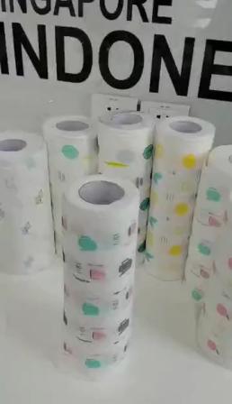 Hot selling 3 ply wet and dry disposable printing  kitchen paper