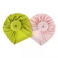 Newest Style Fashionable Attractive Solid Color Reusable Baby Girls turban headbands Bow Turbans Hats