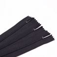 Nylon closed-end zipper school uniform sports pants pocket zipper black No. 3 reverse pocket zipper fine teeth