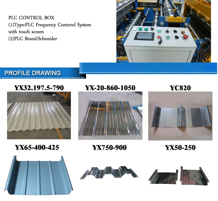 Corrugated  Sheet Colorvarious Glazed Metal  Forming  Roof Tile Making Machine Price