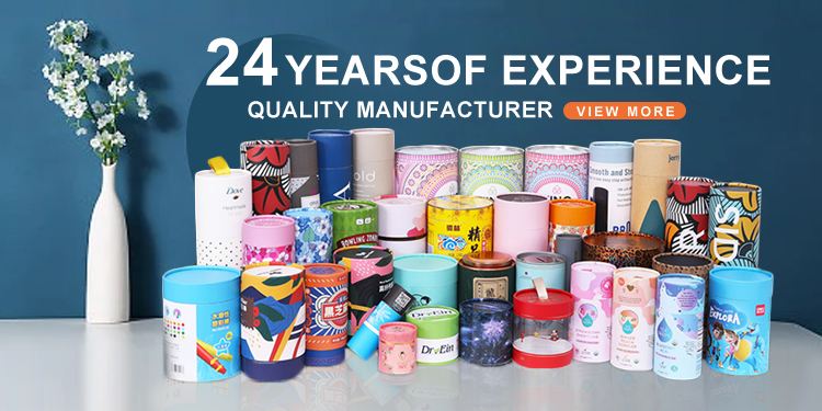 China Manufacturer Custom Printing Cylinder Tea Paper Tube Packaging