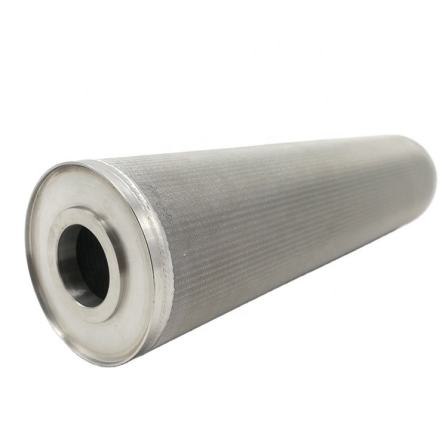 316 316L stainless steel cylindrical sintered filter cartridge for oil gas water and other liquid filtration
