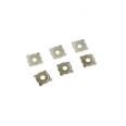 Custom OEM Factory 7.4mm square Tactile Metal Dome With Hole for automotive keypad