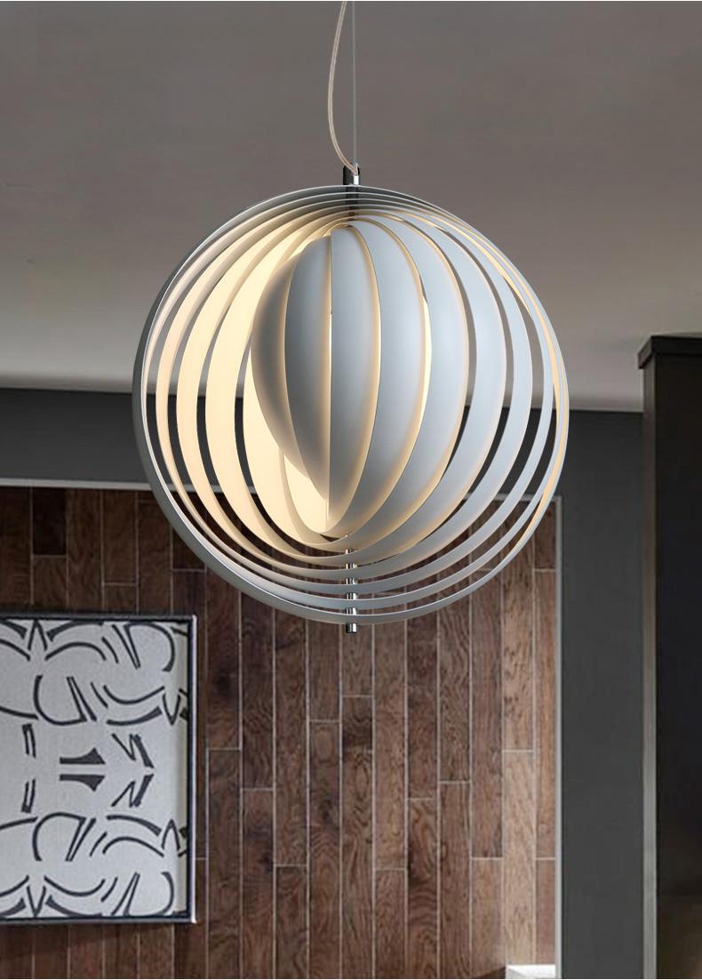 Northern Europe simple designer restaurant bar chandelier modern living room bedroom model room creative personality moon lamps