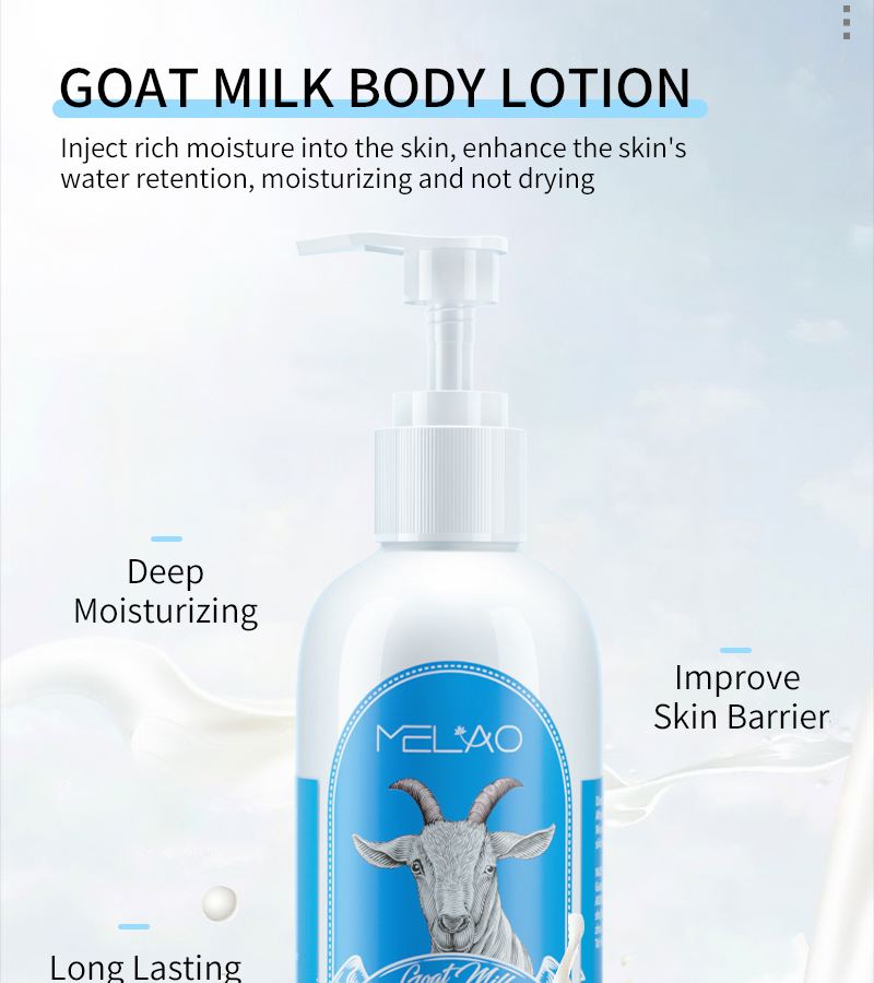Private Label Daily Milk Whitening Moisturizing Foaming Body lotion for Dry Skin with Shea butter