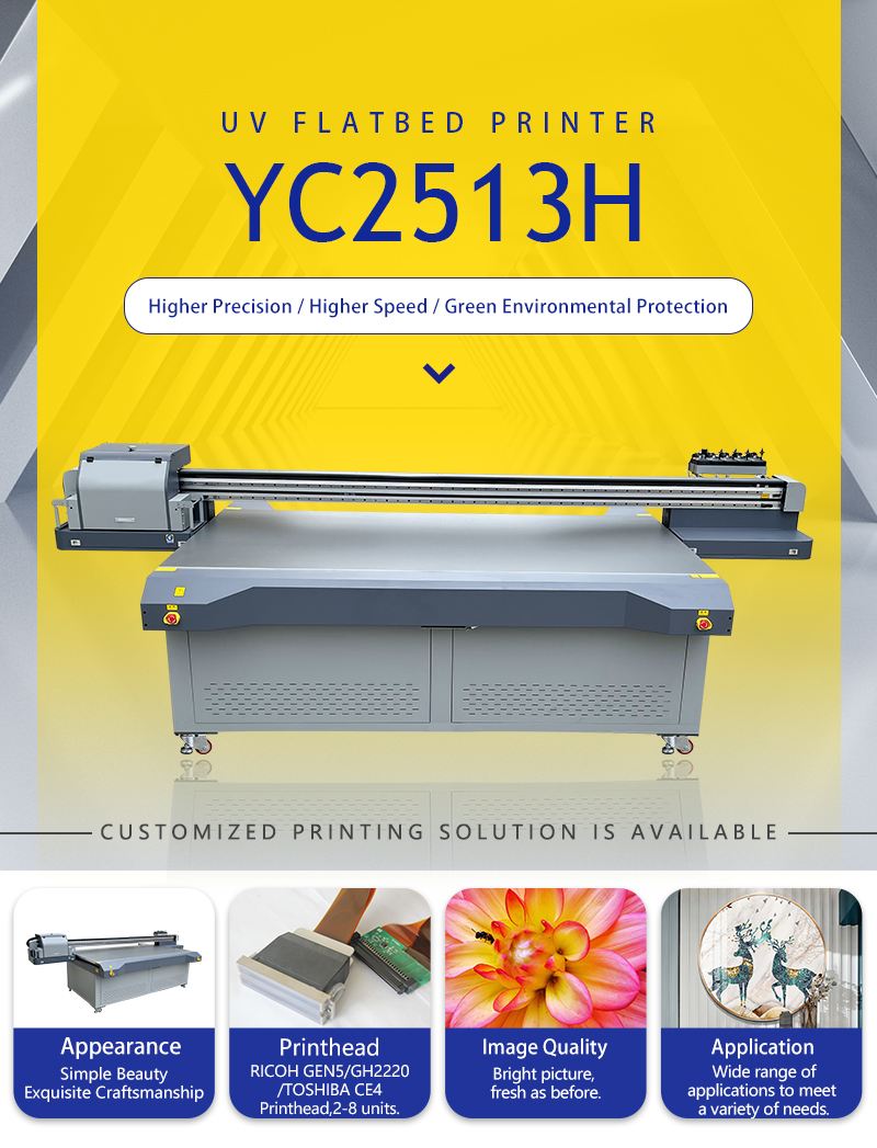 Digital Multifunctional glass UV Flatbed Printer 3d glass printing machine best price in China