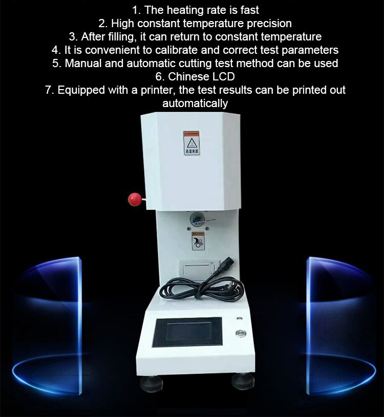 ASTM D1238 Plastic Material Flammability Testing Equipment Melt Flow Index Tester Electronic