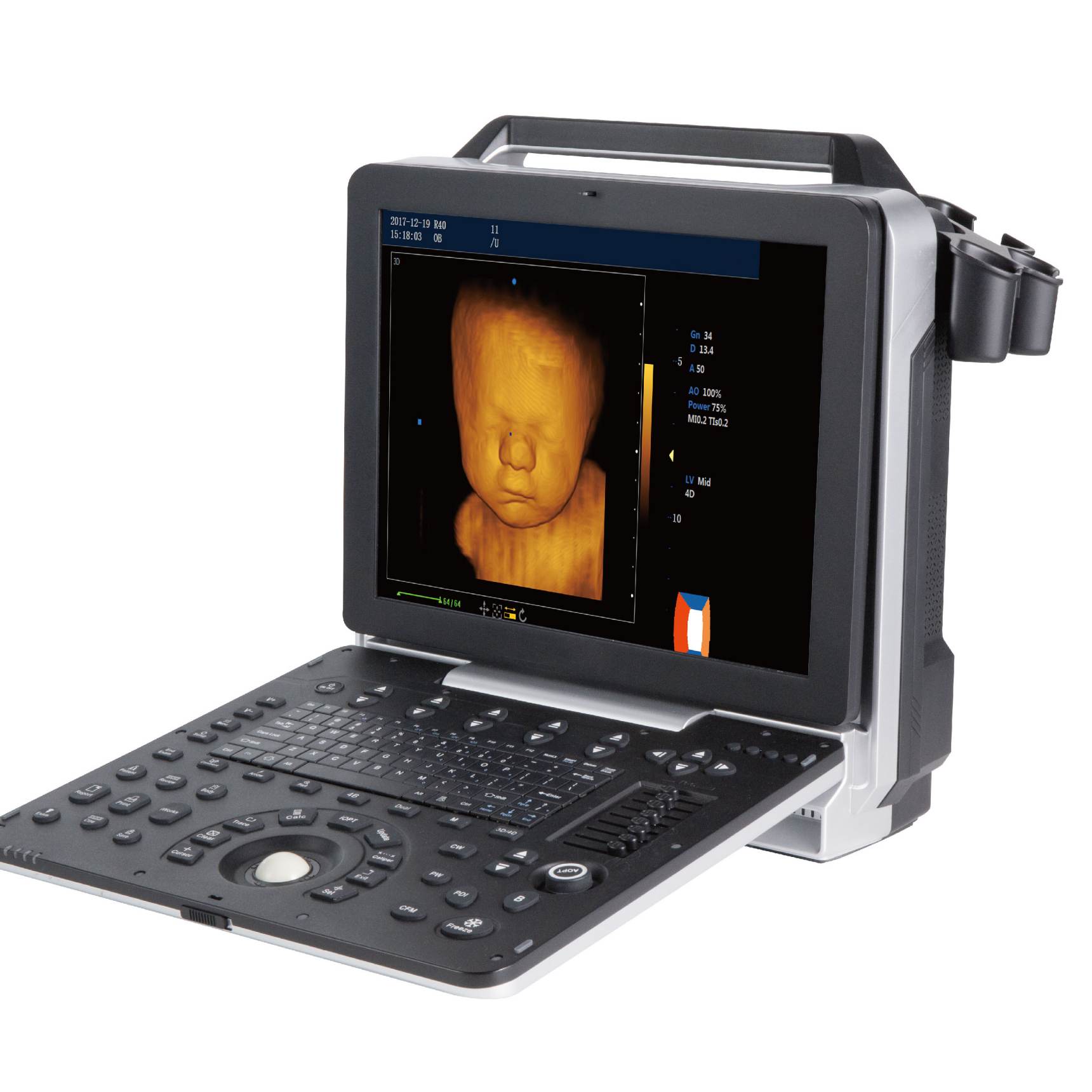good quality DW-P6 Portable 4d color doppler ultrasound system scan machine price