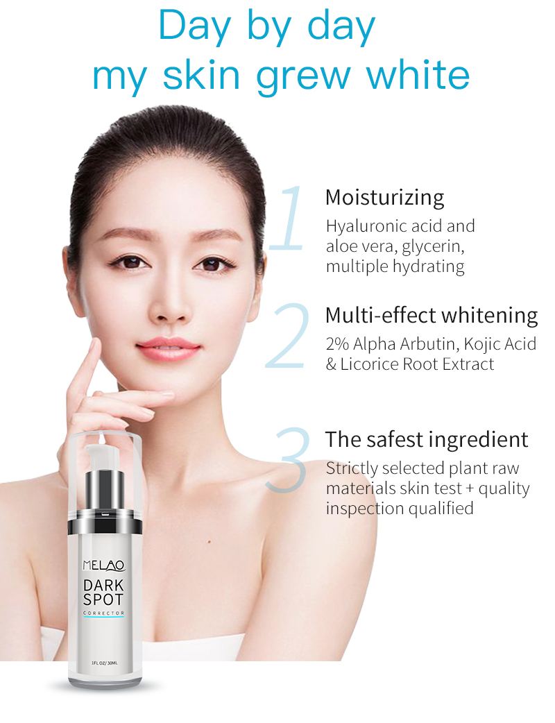 Organic Korean Natural Skin Care Facial Brightening Repairing Face Pimples Remover Freckles Removal Dark Spot Corrector Serum