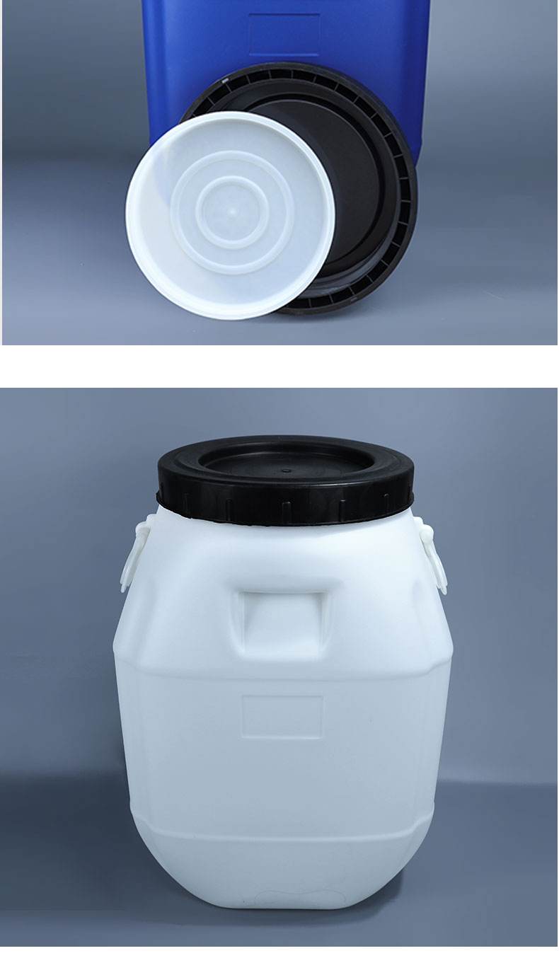 Manufacturer customized 50L durable plastic material water drum blue plastic drums chemical barrel