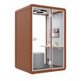 Open office pod soundproof movable phone booth as personal space modern office booth with 12V-USB Socket ISO 9001