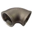 Black Pipe Fitting Cast Clamp Mech Galvanized Malleable Iron 90 Degree Elbow