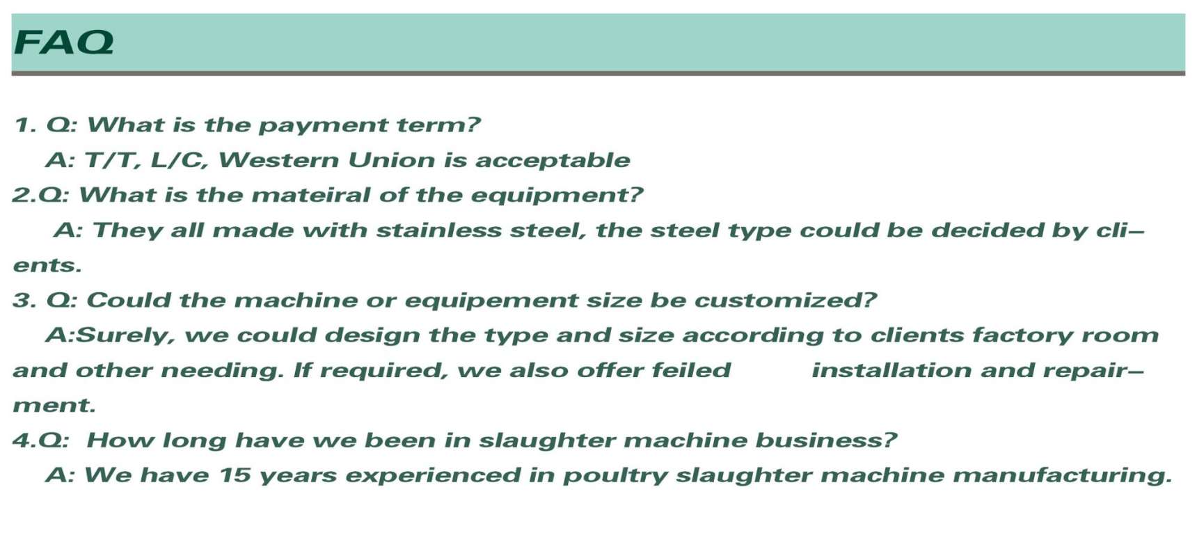 horizontal chicken feet processing machine slaughterhouse