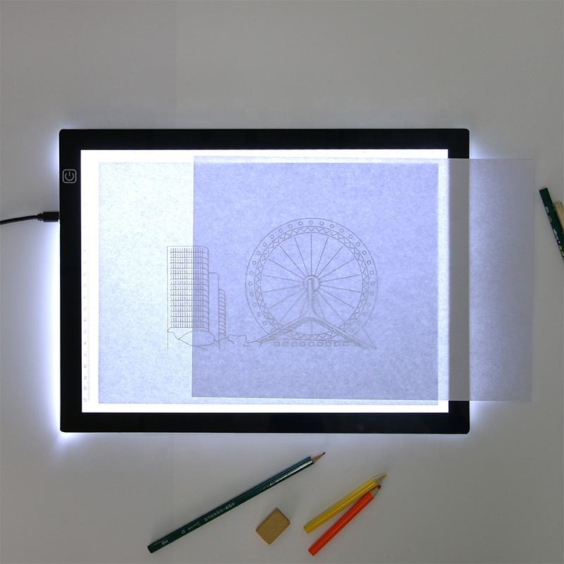 3 level adjustable dimmable tracing drawing board A4 LED Tracing Light Pad Tracer Light Box Artist LED Drawing board