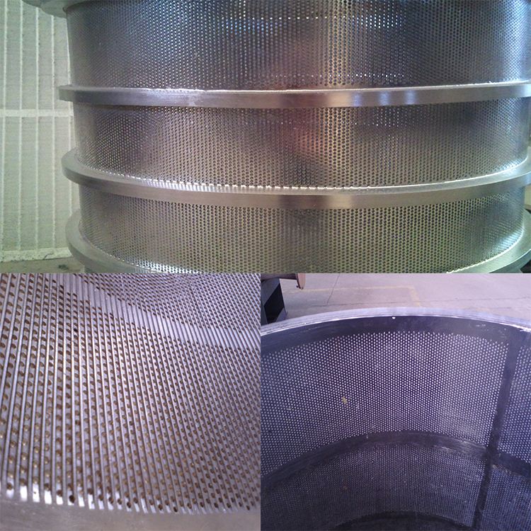 Paper pulp making machines stainless steel pressure screen perforated basket for paper mill