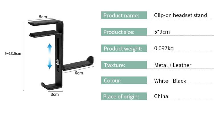 holder hook headset under desk headphone holder headphone hanger hooks