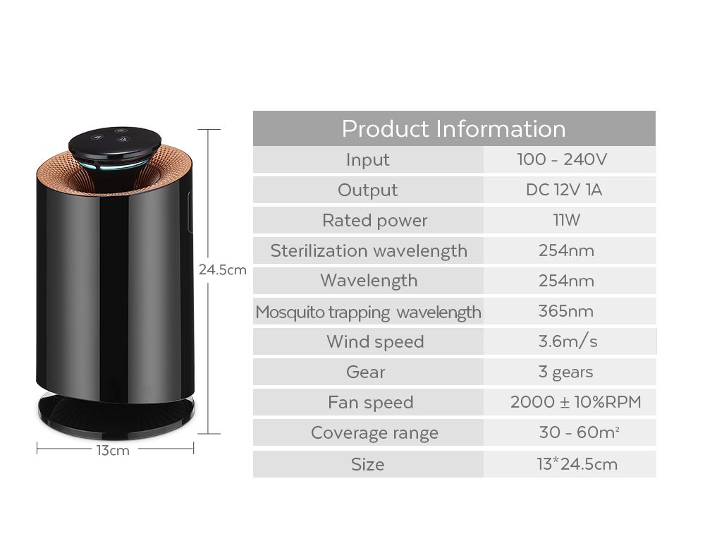Mini smart home portable ozone generator air purifier with hepa filter UV light