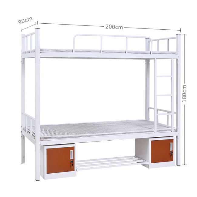 JZD Twin easy assembly metal bunk bed dormitory army hostel steel bunk bed adults bed with lockers