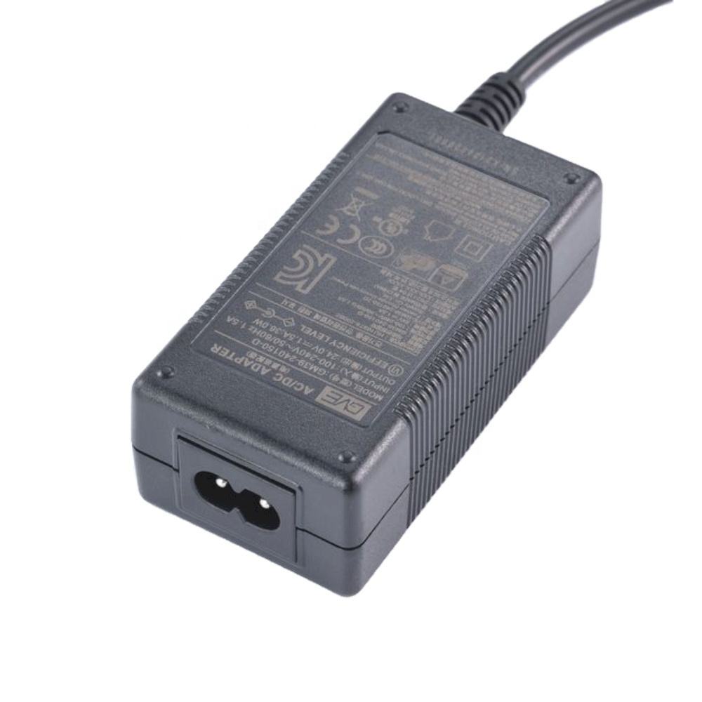 Desktop power adapter 53W 24V 2A 12V 4A AC DC  adapter UL CE GS SAA KC KCC PSE certified
