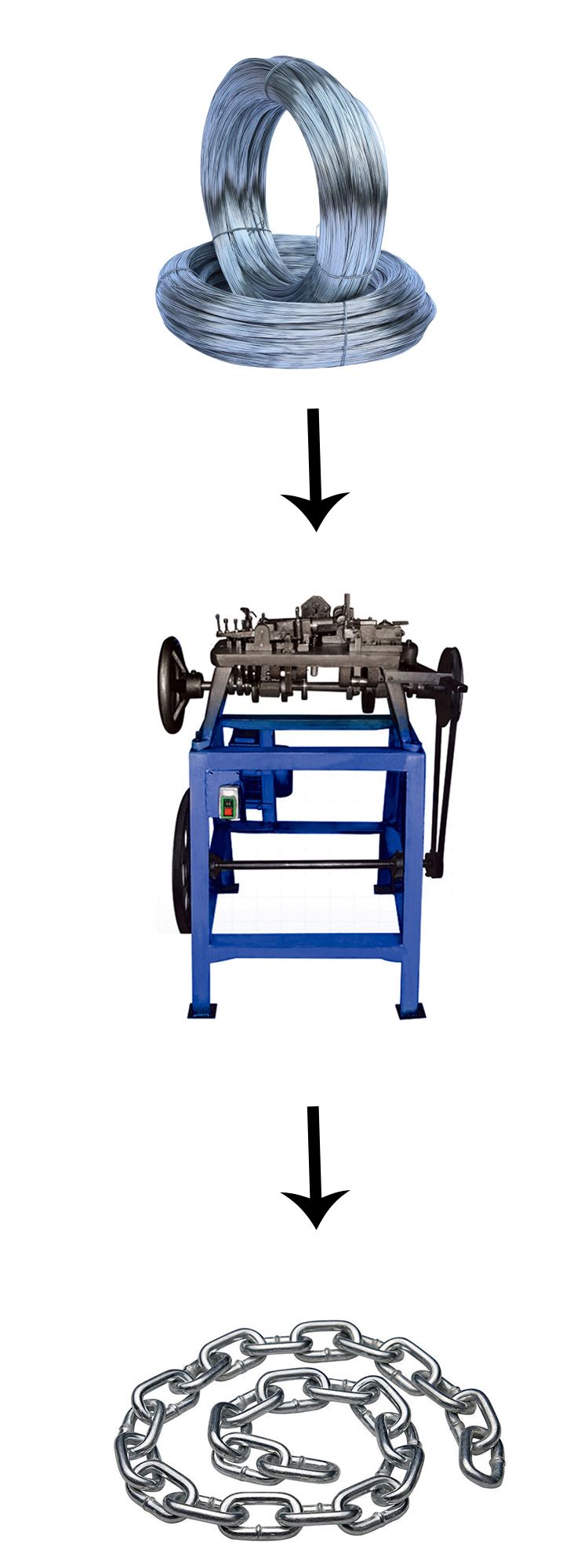 Automatic Mechanical Steel Wire Chain Making Machine with Factory Price