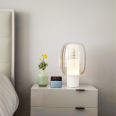 Postmodern creative threaded glass bedside table lamp Nordic luxury fashion designer study bedroom table lamp