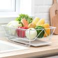 Kitchen dish drying rack drain rack countertop fruit and vegetable storage basket multifunctional storage